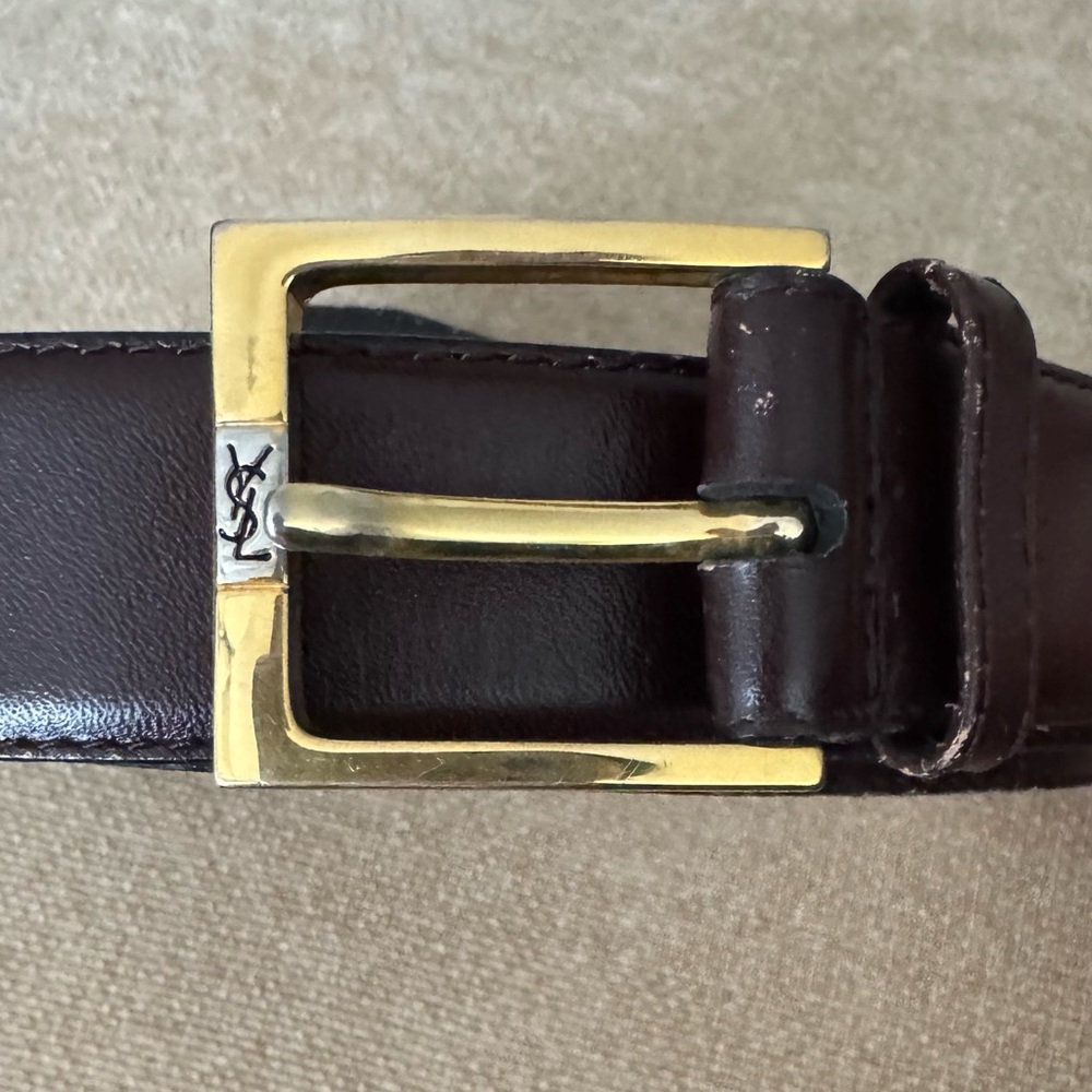 Vintage YSL leather belt